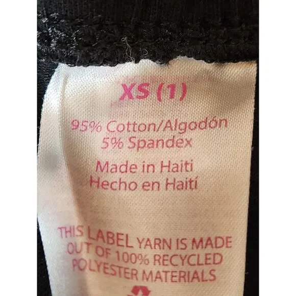 No Boundaries Cotton Spandex Stretch Pants Black XS 2 Pack - Picture 8 of 8